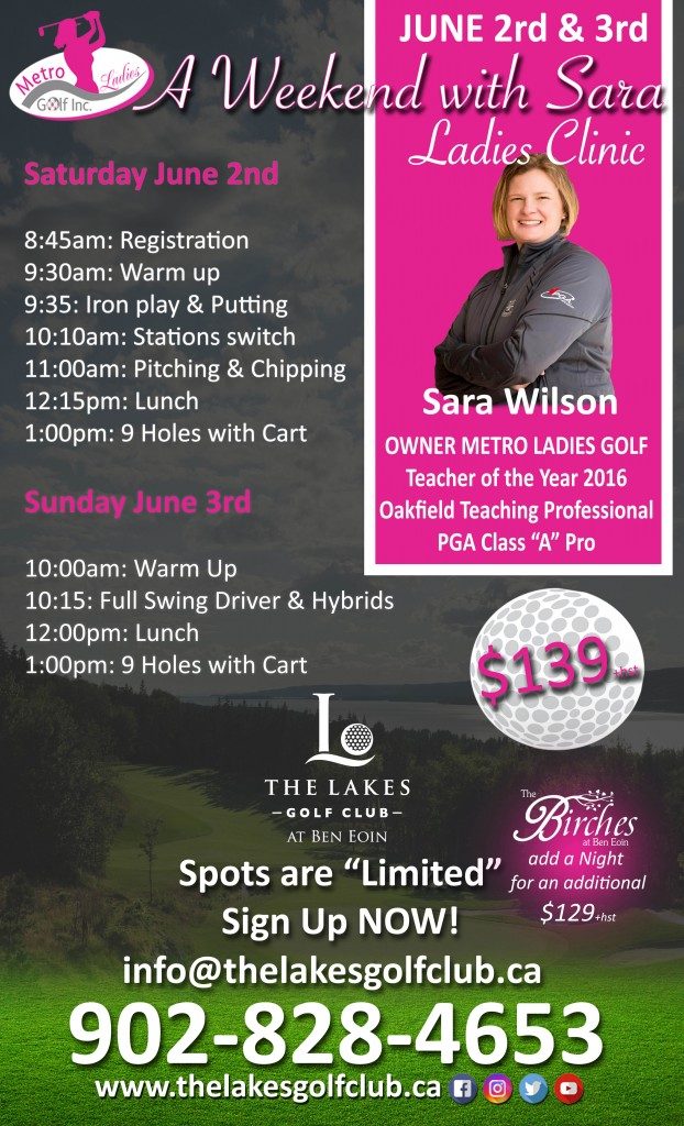 Metro Ladies Golf Inc. – Sara Wilson PGA Golf Professional – Nova Scotia